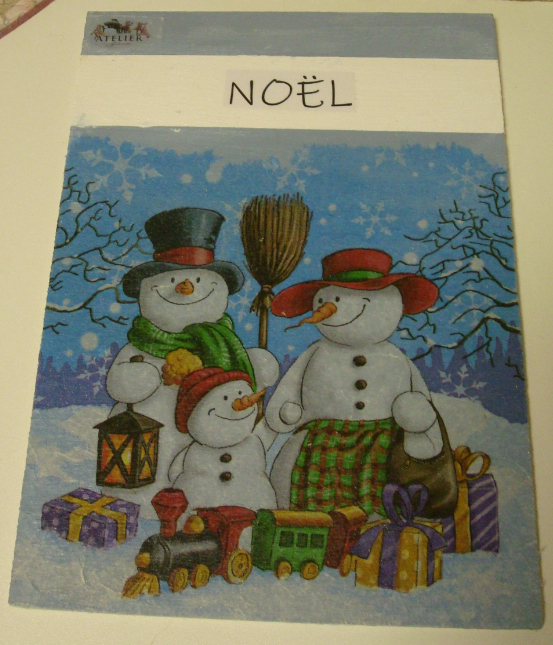 Panneau Noel